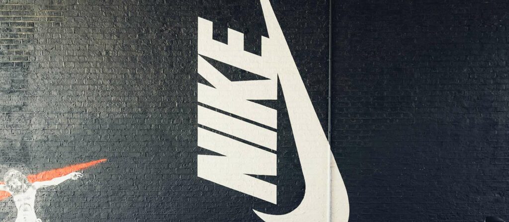 Nike fitness branded wall